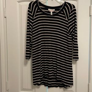 Jessica Simpson nursing top, black/tan, Large